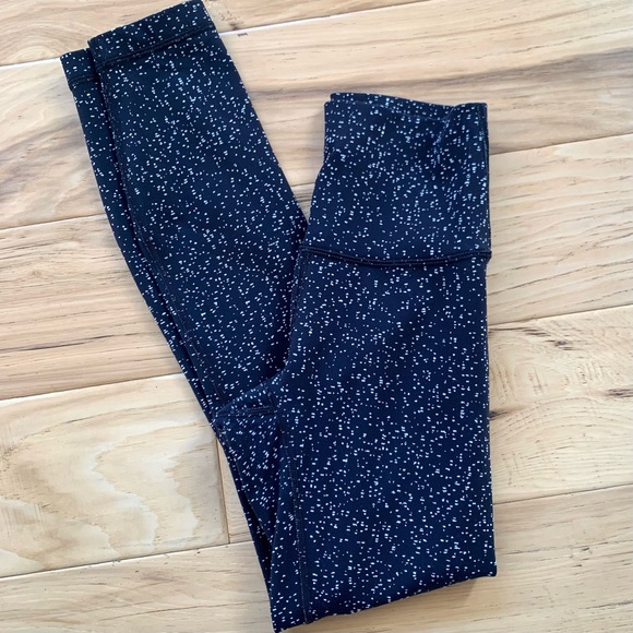 Lululemon Wunder Under Leggings Black High Rise Pants Magnetized Jacquard Size 2 - Picture 7 of 8